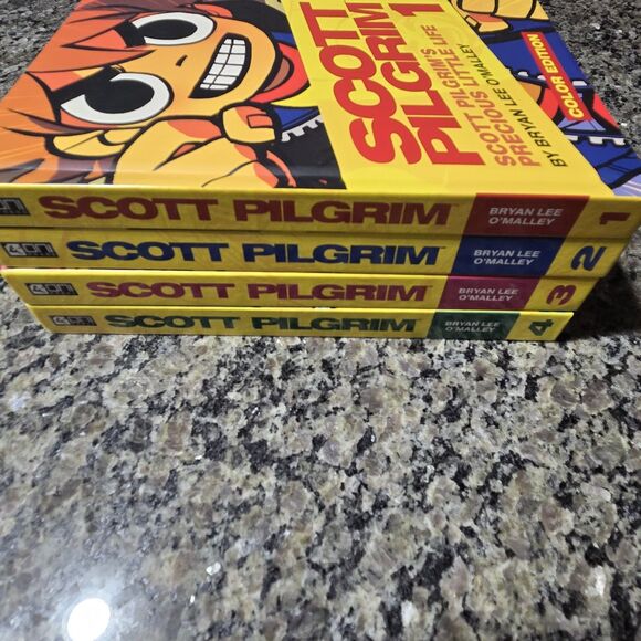 Scott Pilgrim Color Hardcover Set Volumes 1-4 – Bryan Lee O’Malley – Oni Press - Picture 11 of 15